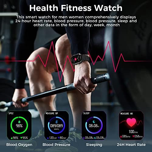 Kospet Smart Watches for Men - Bluetooth Dial/Resposta Ligue para 5ATM/IP69K Fitness impermeabilizado para Android ios iPhones com pressão arterial de freqüência cardíaca - 1,72 Sports Sports Sports Tactical Sports Smartwatch