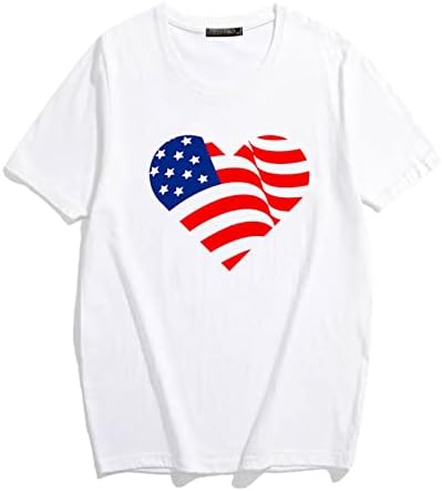 Mulher de manga longa Camisas de camisa de bandeira americana para mulheres tampas de tampas patrióticas tsshirt EUA bandeira de camisetas de camisetas