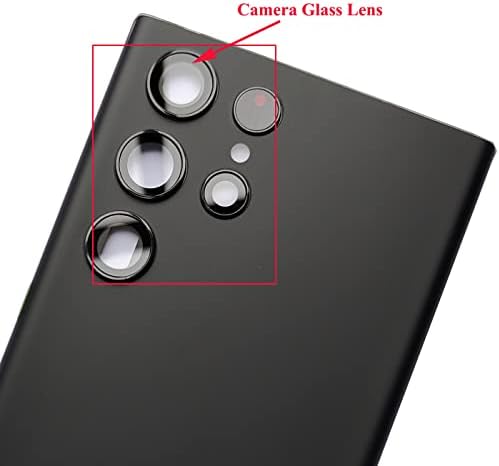 UbrokeiFixit Galaxy S22 Ultra 5G Painel traseiro traseiro da porta de vidro Tampa de vidro Substituição para Samsung Galaxy S22 Ultra 5G 6,8 2022 SM-S908