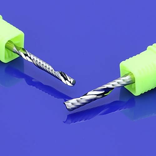 Ferramentas de corte de XMeifeits 10pcs 4x25mm Bit único Bit de flautas Mills de final de roteador CNC para moinhos de roteador CNC para cortador de madeira moagem de acrílico bits