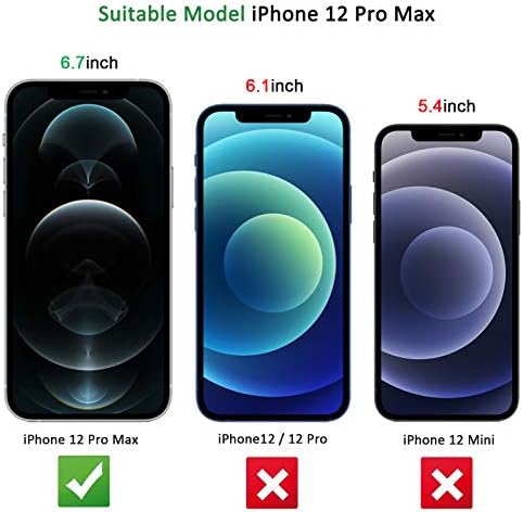New'c [3 pacote] projetado para iPhone 12 Pro Max Screen Protector Temperado Vidro, Caso Friendly Ultra Resistente