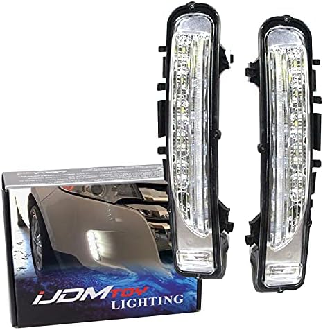 IJDMToy Switchback LED LUZES DIA DIA DIA COMPATÍVEL COM 2011-14 Ford Edge W/Turn Signal Signal