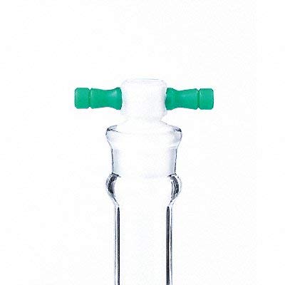 Kimax Borossilicate Glass Classe A FuSTRA largo para a boca larga Flask volumétrico com rolha de vidro, ± 0,10 ml de tolerância, capacidade de 100 ml