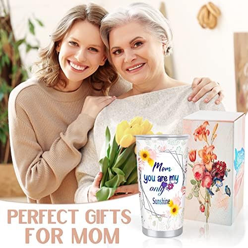 Jucham Mothers Day Gifts from Filhe Son - 20 Oz Mom Tumbler - Melhor Mã