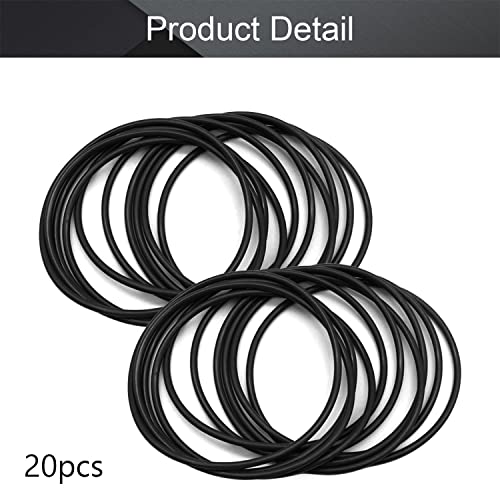 OTHMRO 25pcs Nitrile Rings Rings, arame de 3,5 mm DIA 75mm od métrica de vedação NBR arruelas de borracha para vedação de óleo ou ar, encanamento profissional, reparo de carro, conexões de ar ou gás preto