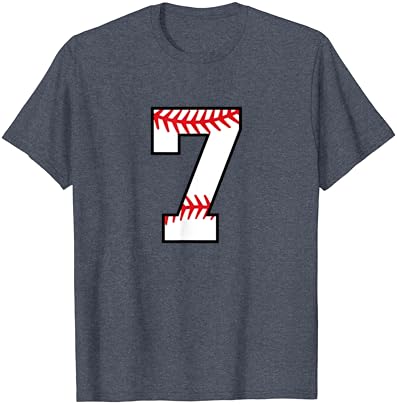 Número 7 sete camisetas de camisa de camisa favorita de beisebol