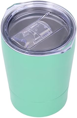 Caneca de café isolada Topincn copo de aço inoxidável com tampa de 260 ml/8,8 oz de pequena capacidade de viagem copo de café