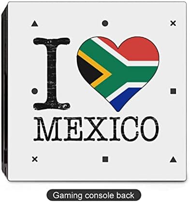 Amor sul_africa mexico adesivo fofo protetor de pele slim tampa para ps-4 slim/ps-4 pro console & 2 controlador