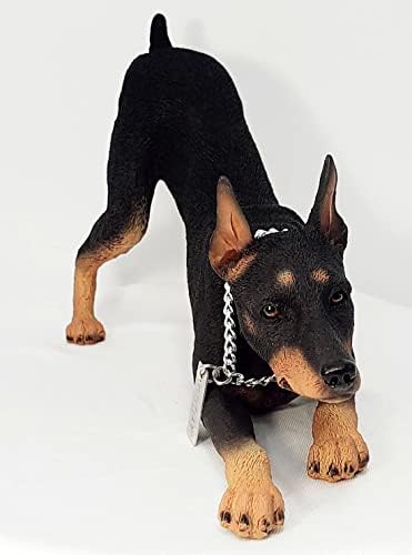 Doberman estatueta mydog preto