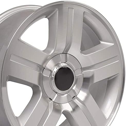 OE Wheels LLC Rim de 22 polegadas se encaixa no Chevy Silverado Texas Wheel CV84 22x9 Mach'd Wheel Hollander 5291