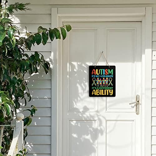 Autismo Consciência da parede Sinal, autismo é uma habilidade diferente, inspirador autismo sinal de berçário em sala de aula