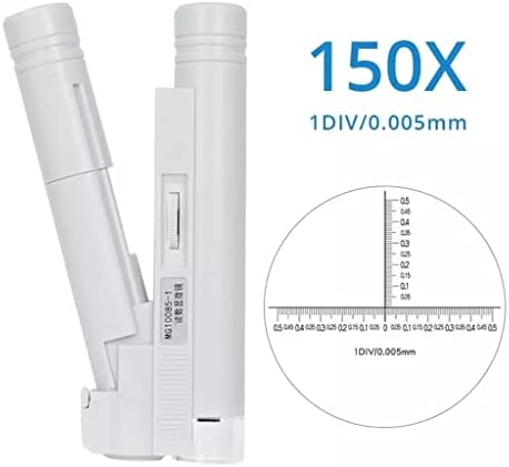 CZDYUF Mini portátil Microscópio de Ligação de Ligas de Ligação de Jóias de Vidro de Lelhinação de Jóias de Vidro de Reading com Luz