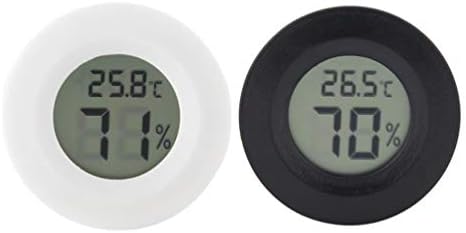 Acessórios de répteis de Patkaw 4pcs higrômetro de réptil digital Terrarium Mini Monitor de medidores de umidade para aquário Caixa de colheita de tanques de peixes de peixes de peixes barbudo Terrário de umidade de umidade interno