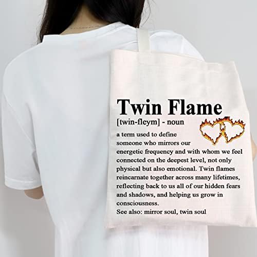 MEIKIUP ALMAGEM TWIN Flame Gift Twin Flame Canvas Tote Bag Bag Shop
