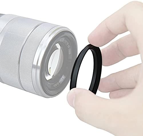 Ninolito de 62 mm a 55 mm Lens de alumínio da câmera Anel do adaptador de anel de alumínio