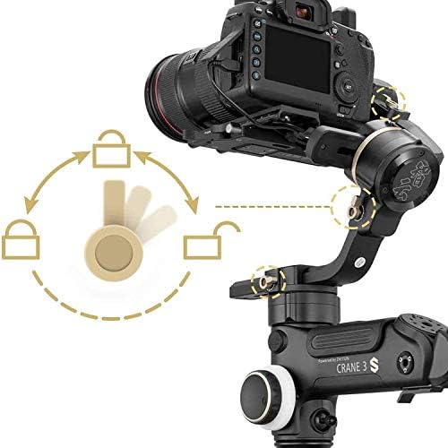 Zhiyun Crane 3S Camema Camera Camera estabilizador, carga útil de 6,5 kg, estabilizador profissional de cardan portátil portátil