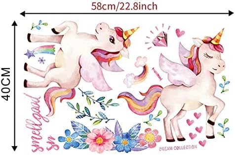 Adesivos de parede padrão de cavalo para crianças decoração decoração meninas quarto decoração pôsteres de animais fofos adesivos