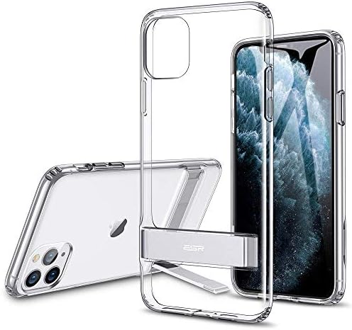 ESR Metal Kickstand projetado para iPhone 11 Pro Max Case + [2 pacote] Protetor de tela de vidro temperado de cobertura total para iPhone 11 Pro Max