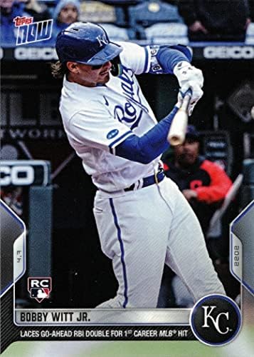 2022 Topps Now Baseball #3 Bobby Witt Jr. Cartão Rookie - 1º cartão de estreia oficial