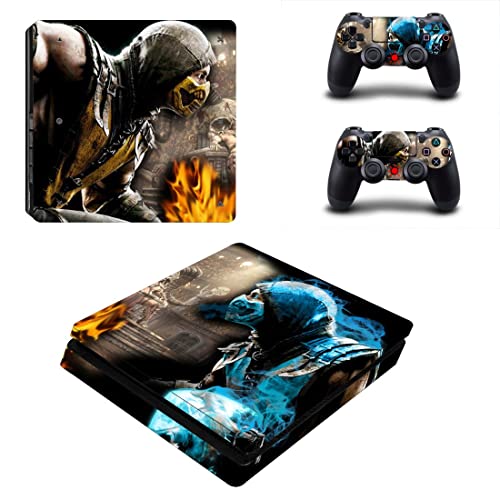 Para PS4 Pro - Game Ninja Mortal Melhor Guerra Kombat X PS4 ou PS5 Skin Skin para PlayStation 4 ou 5 Console e Controladores