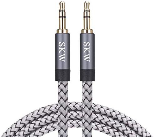 Skw Aux Cable para carro, cabo de 3,5 mm a 3,5 mm de cabo auxílio/tom de áudio/cabo de fone de ouvido para iPhone, iPod, iPad,