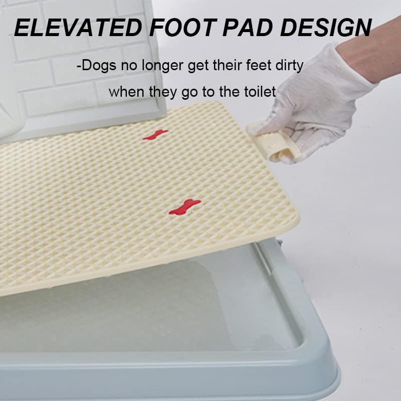 Portátil Dog Pee Pad Padring, suporte de filhote de cachorros, bandeja de caixa de areia para cachorros de cachorro Potty