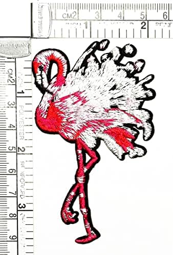 Kleenplus flamingo patch tropical desenho animado infantil infantil adesivos artes artes costura reparo de ferro bordado em costura em manchas de crachá para tampas de mochila de jeans de jeans diy