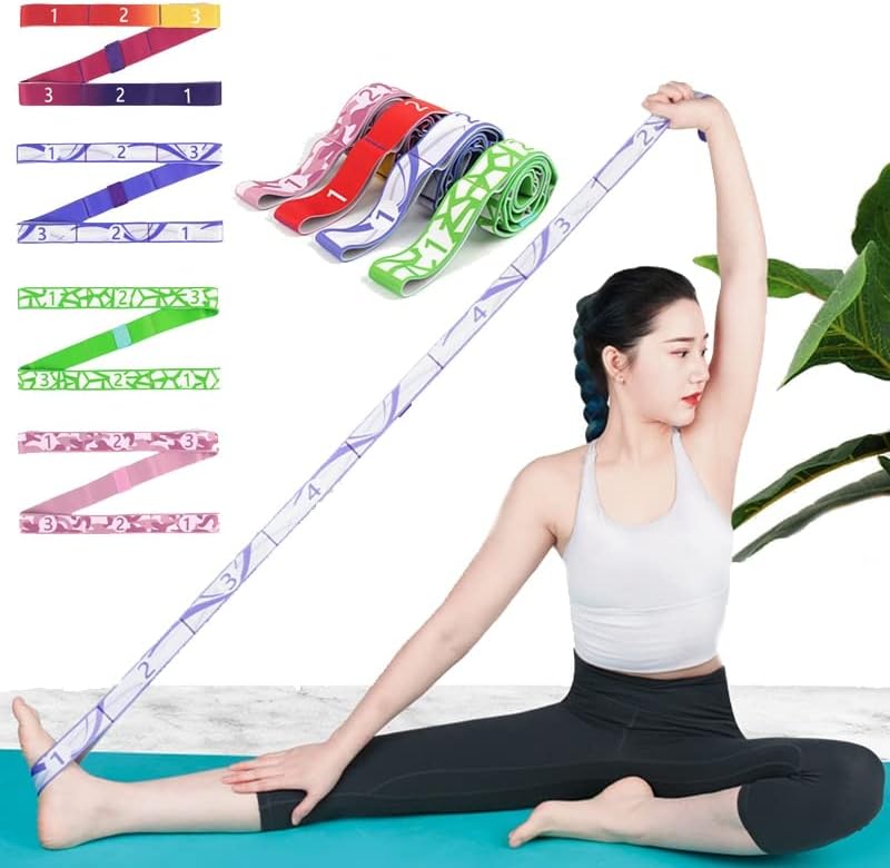 Yoga Pull Belt Belt Polyester Latex Latex Latina Latin Dance Belt Belt Yoga Pilates Pilates Gym Gym Fitness Exercício