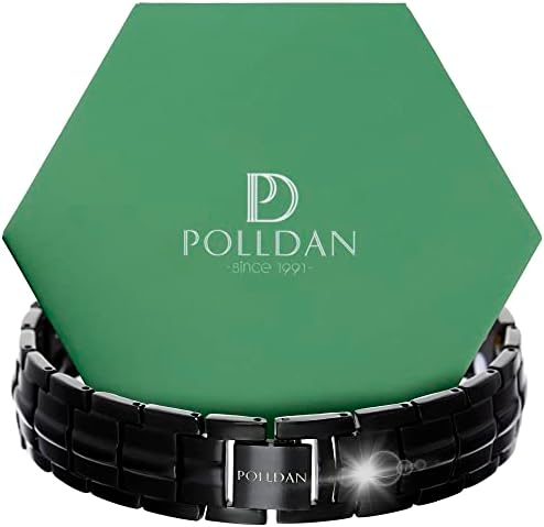 Bracelets magnéticos de Polldan para mulheres com 6000 Gauss Power | Pulseira magnética feminina com comprimento ajustável e ferramenta