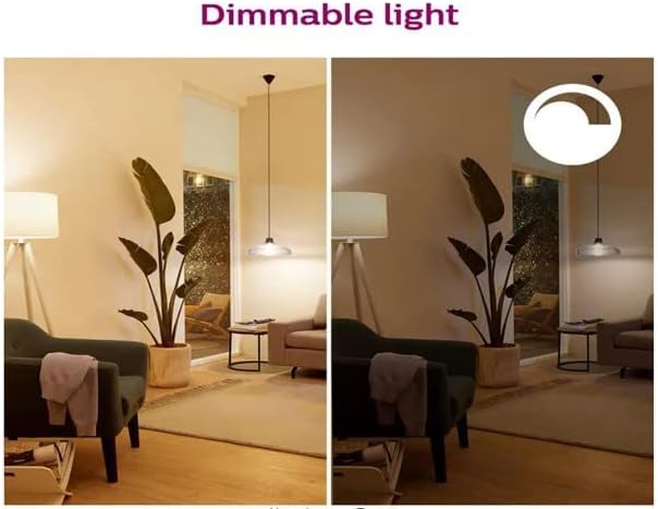 Philips Color e White Ajustável A19 LED 60W 60W Equivalente Wi-Fi Wiz conectado Lâmpada LED Smart LED, controle fácil com aplicativo