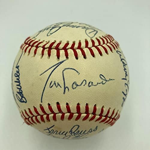 1981 Los Angeles Dodgers World Series Champs Team assinou Baseball JSA COA RARO - BONLAS Autografado
