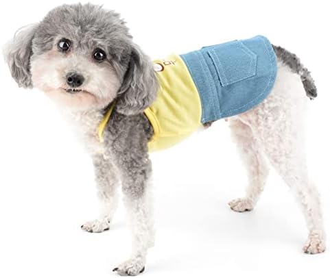 Vestidos de cachorro zunea em camisola para cães pequenos garotas de puplo de verão saia jeans de jeans fofa cães