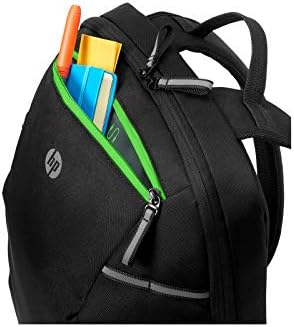 HP Pavilion Gaming 300 Backpack para laptops de até 17 polegadas diagonais, preto/ácido verde