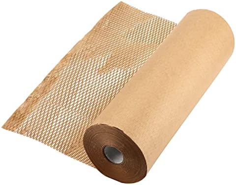 JAPCHET 15 '' x 328 'papel de embalagem de favo de mel, rolo de embrulho de amortecimento, materiais de embalagem de amortecimento de papel recilável