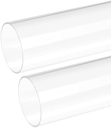 Dmiotech 2pcs 76mm x 80mm 8 Tubos de plástico rígidos de acrílico de 8 para tubos de água aquária, sistema de resfriamento