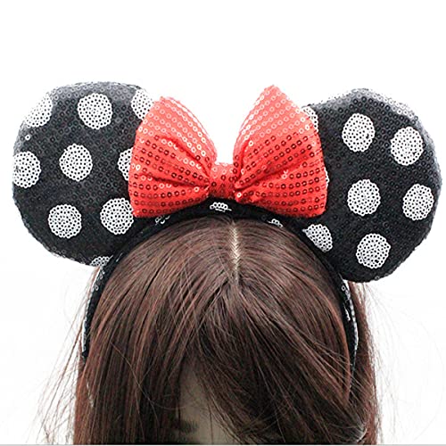 Maggerlly Mickey Ear Band Minnie Fand Disney Mickey Ear Band da cabeça Princesa Princesa Decorativa Bandas de Natal Bandas de