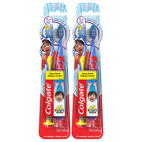 Escova de dentes colgate crianças com cerdas macias extras, o mundo de Ryan -,,