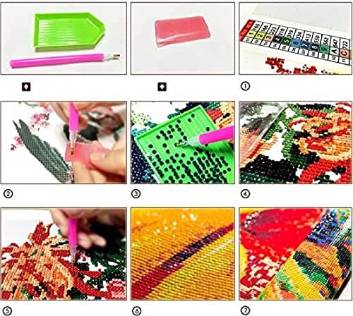 Kits de pintura de diamante 5D DIY kimono gueixa de beleza bordado bordado cruzamento crossic mosaic imagens de cristal de broca completa