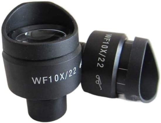 Equipamento de microscópio de laboratório 2pcs wf10x/22mm ajustável Optical High Chooint Microscópio Biológico Lente Olhepiece lente com guardas de borracha copos Acessórios para microscópio