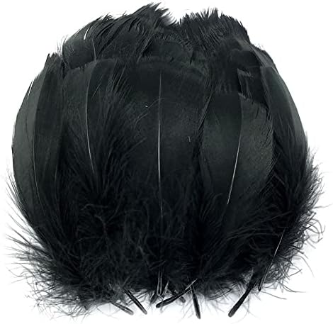 100pcs/lote natural penas de ganso preto festas de casamento decoração de Natal Diy Craft Colored Feathers Acessórios de pluma 13-18cm