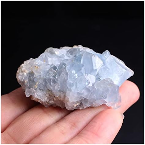 Binnanfang AC216 1PC Cruster de cristal azul de azul natural cluster Decoração mineral de geode azul aleatório de Madagascar Cura