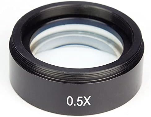 Kit de acessórios para microscópio para adultos 0,5x Microscópio de estéreo Auxiliar Lente objetiva Tamanho de montagem de 48 mm,