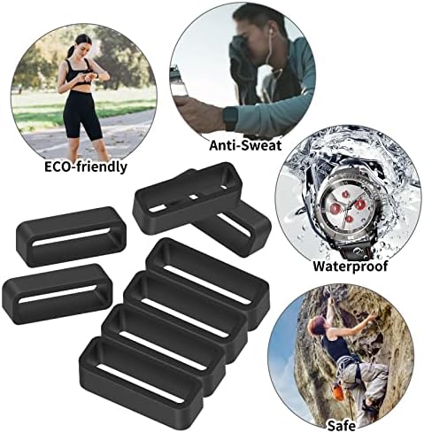 Cobee Silicone Watch Band Loops Watch Strap Keeper Substituição Holding Band Holder LOOP RINGS COMPATÍVEIS COM UNIVERSAL
