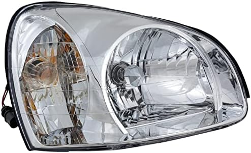 RobautoParts Montagem da lâmpada da cabeça direita Lado do passageiro 2003-2006 para Hyundai Santa Fe Halogen de 7-14-03 HY2503134