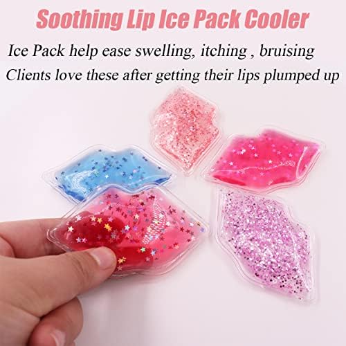 Pacote de gelo para enchimento de lábios, Pacote de gelo Lip Pack Small Ice Pack para boca, injeções, lesões, hematomas