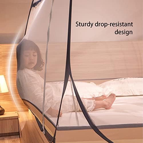 Tenda de rede de mosquito pop-up para a cama de porta de cassapy grande tenda dobrável design portátil fácil de instalar o quarto de camping de viagem design fofo de impressão com fundo