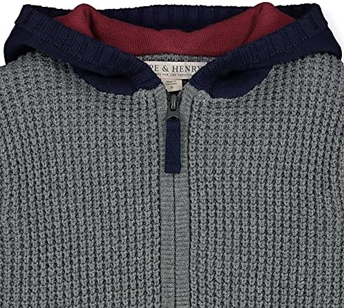 Hope & Henry Boys Sleeve de manga comprida suéter texturizado