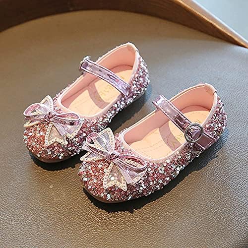 Sapatos de garotinha de criança criança Mary Jane Sapatos planos Casual Slip em sapatos planos de balé para crianças criança