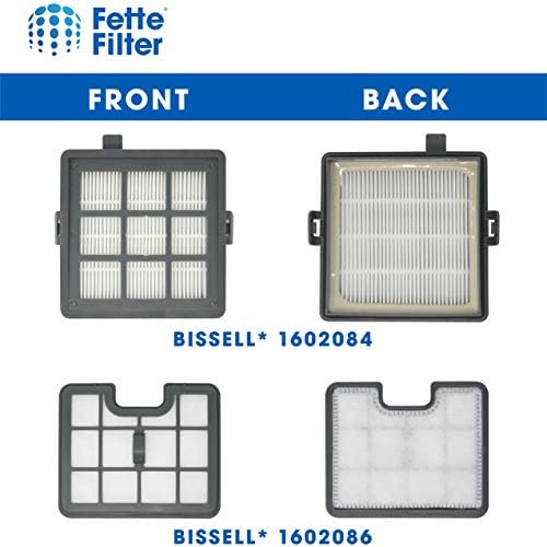FETTE FILTRO - Conjunto de filtros Compatível com a série de vácuo de piso duro de Bissell Hard Floist 1154 e 1161 contém - 1 Premotor 1 esponja 1 Post Motor 1 Foam Part #S 1602084, 1602085, 1602086, 1602094.