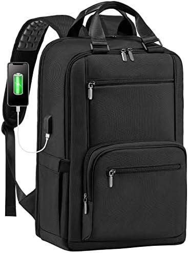 Backpack de laptop LoveVook para homens Mulheres, mochila de computador de 17,3 polegadas com mochila de viagem à prova d'água